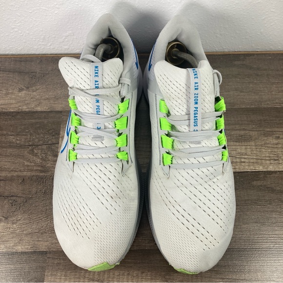 Nike Air Zoom Pegasus 38 Shoes Mens Size 13 White Blue  Running Gym CW7356-103 - Picture 3 of 12